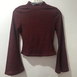 Maroon Long Sleeve w/ Bell Sleeves
